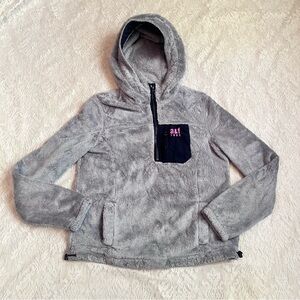 Abercrombie & Fitch girls fleece quarter zip hooded pullover